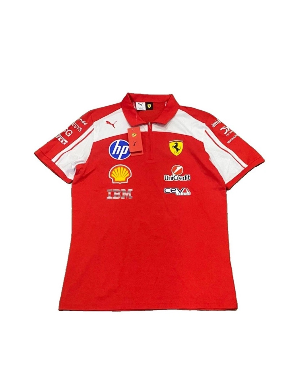 Puma Ferrari Team Zipper Polo Shirt